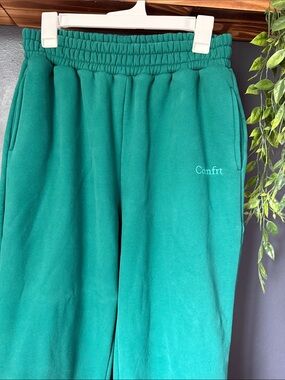 Comfrt Teal Green Jogger Sweatpants Bottoms